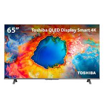 Smart TV QLED 65" 4K Toshiba 65C450NS Google TV 4 HDMI 2 USB Wi-Fi - TB036M TB036M