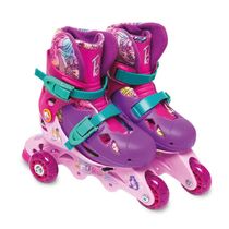 Barbie Patins Ajustável 3 Rodas 29 a 32 - Fun Divirta-se