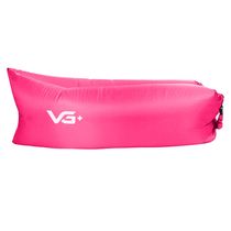 Sofá de Ar Hug Bag Inflável Camping Rosa VG Plus