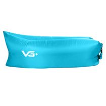 Sofá de Ar Hug Bag Inflável Camping Azul Claro VG Plus