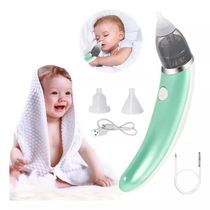 ASPIRADOR NASAL INFANTIL AUTOMATICO SUGADOR LIMPADOR DE NARIZ BEBE ELETRICO CRIANÇA RESPIRAR RECARREGAVEL