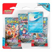 Jogo de Cartas - Pokémon Blister Triplo - Coroa Estelar - Horsea - Copag