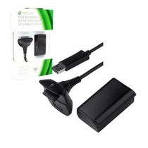 Bateria e Carregador P/ Xbox 360 4800mAh BN-007-2 Preto