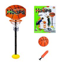 CESTA BASQUETE INFANTIL TABELA ARO CRIANÇA ALTURA AJUSTAVEL KIT COMPLETO BOLA E INFLADOR