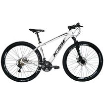 Bicicleta Aro 29 24 Marchas Freios a Disco Branco Preto 21