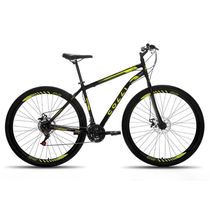 Bicicleta Aro 29 Colli Bike Nantes Freio A Disco Preto Fosco-amarelo Neon