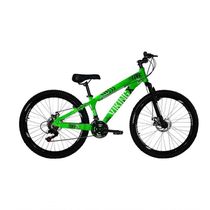 Bicicleta Vikingx Aro 26 Câmbios Importado 21v Aero Verde Neon