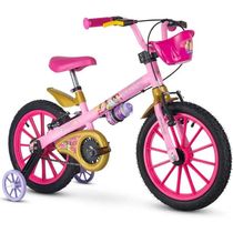 Bicicleta Aro 16 Princesas Nathor - 101250160000 Rosa