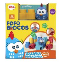 Blocos De Montar 15 Peças Fofo Blocos Galinha Pintadinha - Elka 1047