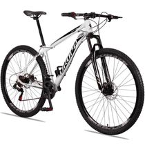 Bicicleta 29 Dropp Aluminum Freio Disco Branco+Preto