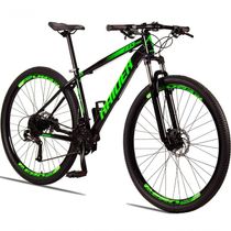 Bicicleta 29 Raider Z3X Pro 27V Câmbio Traseiro Preto+Verde