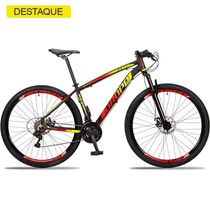 Bicicleta 29 Dropp Z3 Câmbios Shimano 21V Vermelho+Amarelo