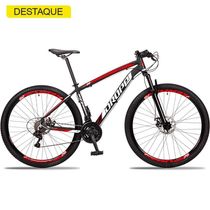 Bicicleta 29 Dropp Z3 Câmbios Shimano 21V Preto+Vermelho