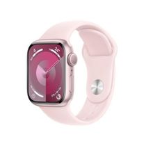 Apple Watch Series 9 (GPS 41 mm) Caixa Rosa de Alumínio com Pulseira Esportiva Rosa-clara