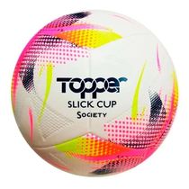 Bola Topper Slick Cup Society Amarelo Rosa e Azul - Topper