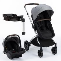 Carrinho com Bebê Conforto e Base Travel System Epic 360º Trio Isofix Cinza Névoa - Infanti