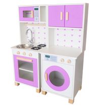 Kit Mini Cozinha Infantil e Máquina de Lavar