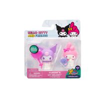 Hello Kitty - Pack com 2 Figuras e Acessórios - Kuromi e My Melody - Série 2 - Terra Dos Sonhos - Sunny