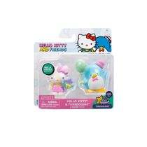 Hello Kitty - Pack com 2 Figuras e Acessórios - Hello Kitty e Tuxedosam - Série 2 - Terra Dos Sonhos - Sunny