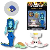 Roblox Mini Boneco Articulado 8 Cm Com Acessórios - Mermaid Life Urania - Sunny