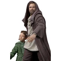 Estátua Obi-Wan e Jovem Leia Dlx Star Wars 1/10 Iron Studios