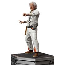 Estátua Doc Brown - Back to the Future  Iron Studios