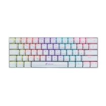 Mini Teclado Mecânico Gamer Ziggy Tc607 - Led Rainbow - Switch Outemu Red - Abnt Branco