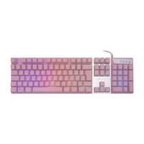 Teclado Gamer Pink Prismatic Tc205 - Abnt2 - Led Rainbow Rosa