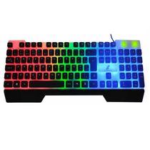 Teclado Gamer RGB Semi Mecânico ABNT2  XC-Tec-03