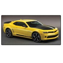 Mouse Pad Gamer Borda Costurada Camaro Amarelo 70X35 Speed