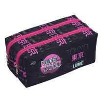 Estojo Escolar Duplo Em Tecido Lume Japao Tokio Dac Viagem