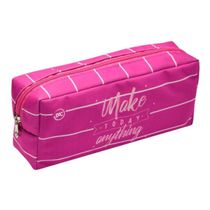 Estojo Escolar Universitario Em Tecido Dac Pink Make Today