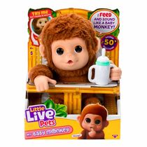 Pelúcia Interativa - Little Live Pets - My Baby Macaquinho - Fun Divirta-se