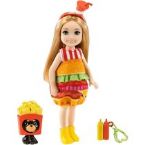 Barbie Chelsea com Bichinho - Fantasia de Sanduíche - Mattel GHV69/GRP69