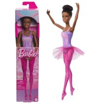 Barbie Boneca Bailarina Ballet 30cm - Negra - Mattel HRG33/HRG36