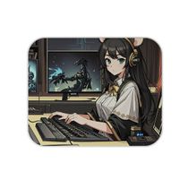 Mouse Pad em Tecido - Anime Girl - PC Gamer