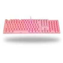 Teclado Gamer Mecânico Orion Essential Rosa Switch blue Dazz