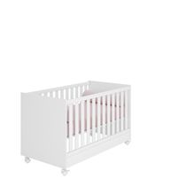 Berço Mini Cama Americano Com Rodízios Branco