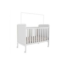 Berço / Mini Cama Infantil Cloe 2 Em 1 Branco - Peroba