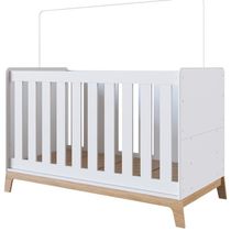 Berço Mini Cama 3 Em 1 Com Colchao Fm011 Branco Comm Branco