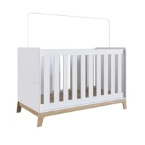 Berço 3 Em 1 Mini Cama Sofá Certificado Inmetro Favo De Mel 001 Branco - Completa Móveis