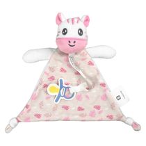 Naninha com Prendedor de Chupeta Branca / Zebra - Pimpolho