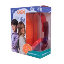 Fone De Ouvido Oex Teen Fluor Hs303 - Vermelho