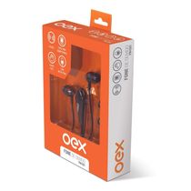 Fone De Ouvido Intra Auricular Com Microfone Oex Fn201 - Preto