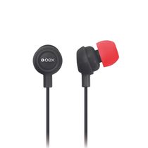 Fone De Ouvido Intra Auricular Oex Fn100 - Preto E Vermelho