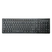 Teclado Multímidia Com Fio Oex Flat Tc300 - 104 Teclas - Preto Preto