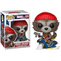 Funko Pop Marvel 531 Rocket Holiday On Sled