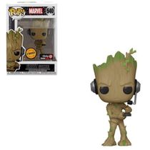 Funko Pop Marvel 540 Groot Gamer GameStop Chase