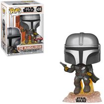 Funko Pop Star Wars 408 The Mandalorian Flying w/ Blaster Exclusive