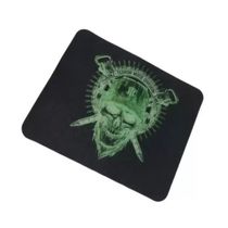 Mouse Pad Caveira Verde Tecido 220x180x2mm Exbom